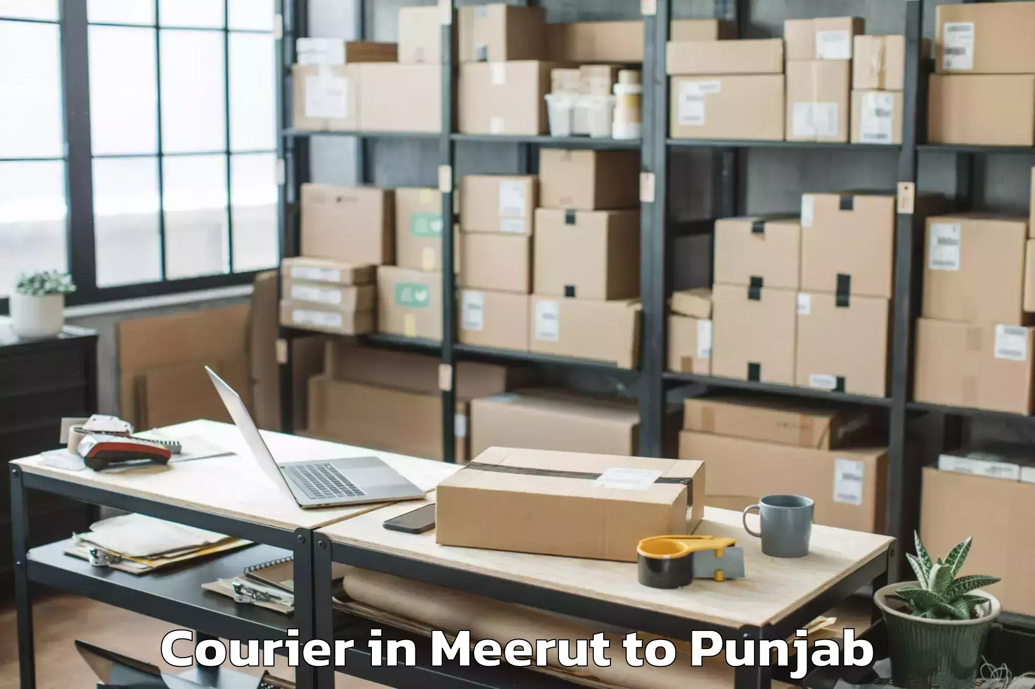 Reliable Meerut to Katan Courier